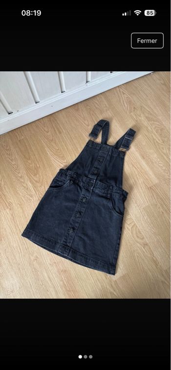 Robe en jean noire kiabi fille taille 9 ans 