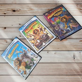 Lot de 3 dvd Madagascar