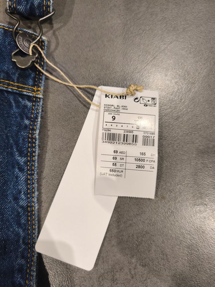 Salopette short Jean fille 9 ans - photo numéro 2