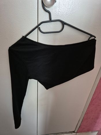 Crop top noir Shein