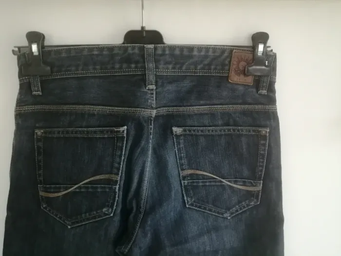 Jeans straight fit celio bleu - photo numéro 6