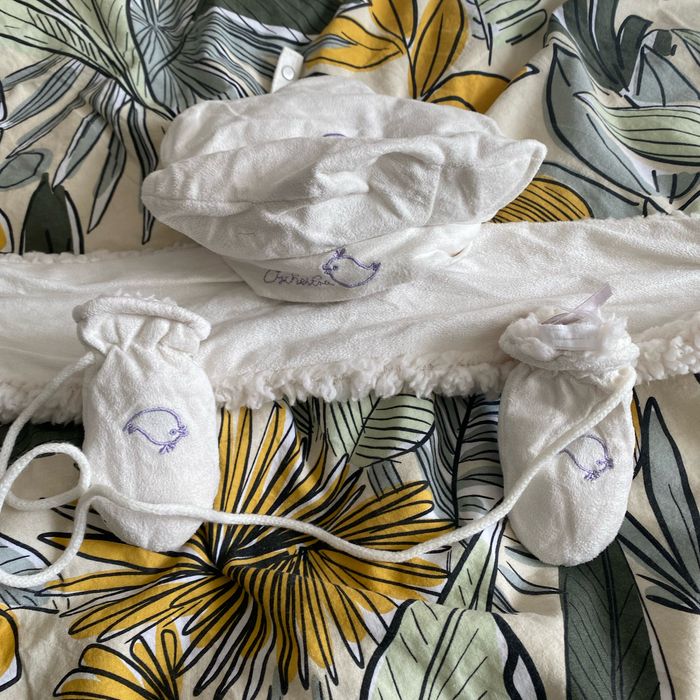 Ensemble bonnet gant écharpe
