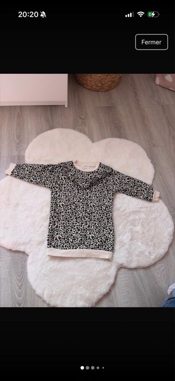 Robe pull léopard fille 3 ans 