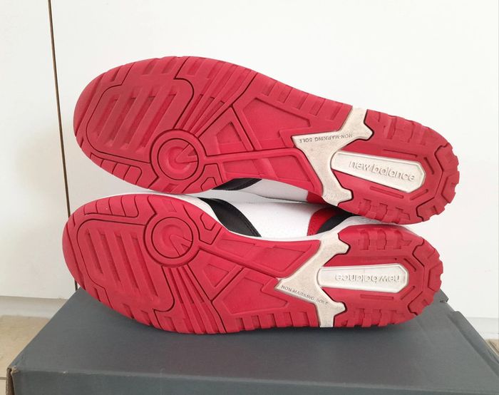 New Balance 550 HR1 blanc rouge noir P. 46.5 - photo numéro 6