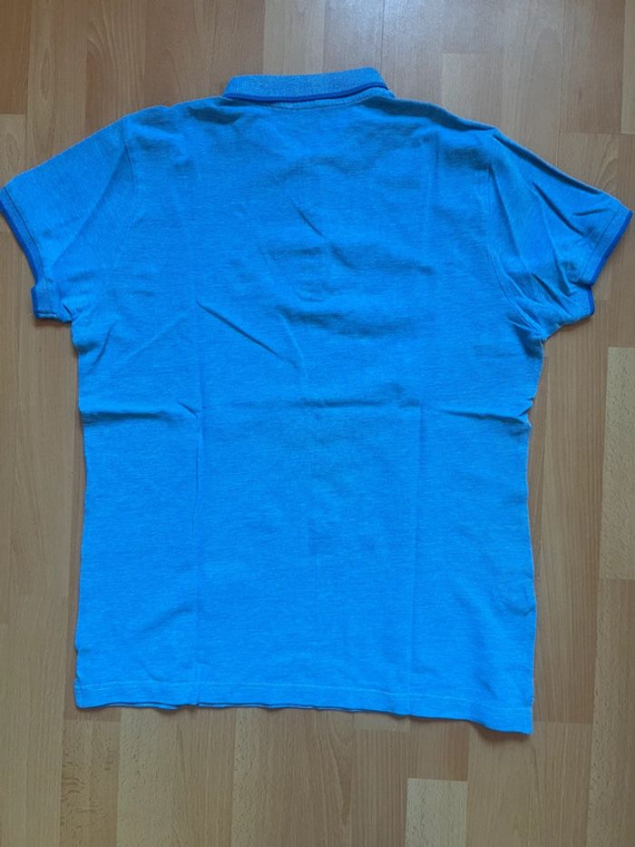 Polo homme bleu manches courtes taille L - photo numéro 3