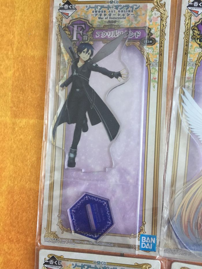 Kirito Asuna Alice Leafa Sinon Eugeo War of Underworld stand set Sword art online SAO Ichiban Kuji - photo numéro 2