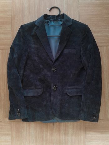 Veste velours gris 8 ans