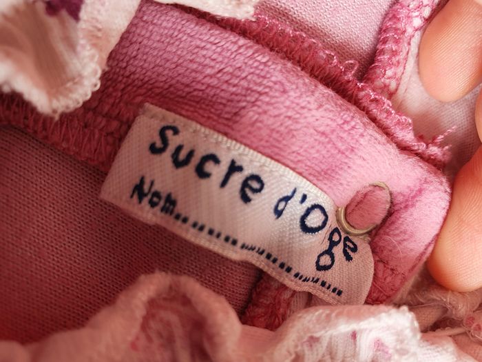 Pyjama chaud mauve sucre d'orge 1 mois - photo numéro 2