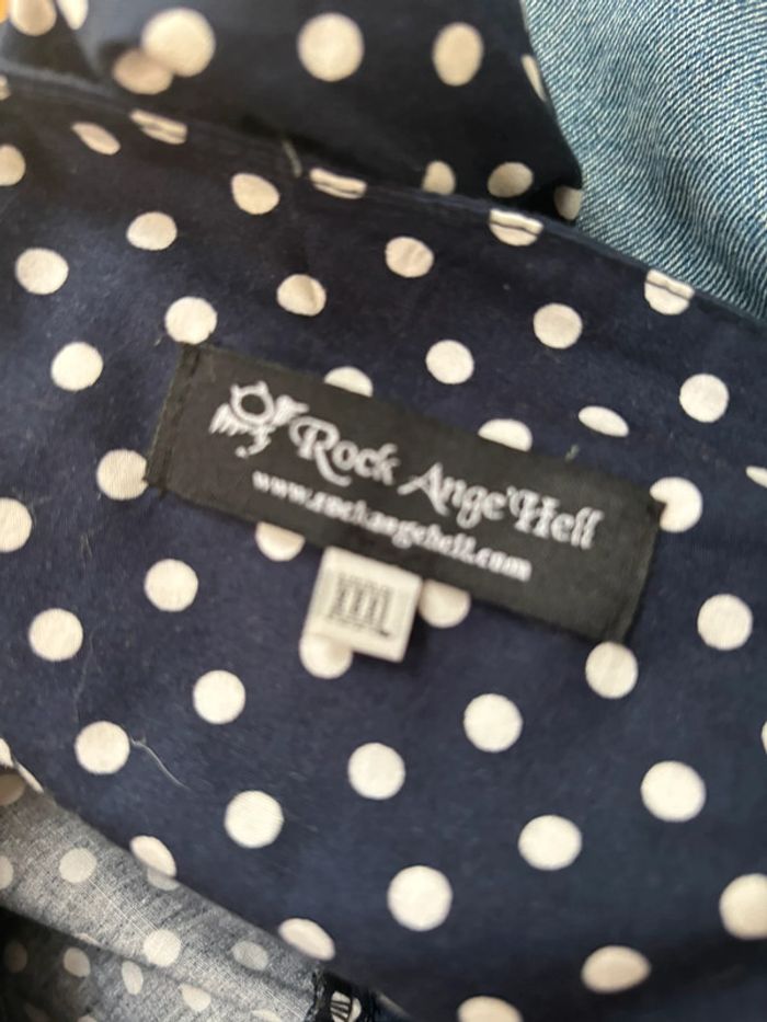 Robe marine à pois Rock Ange’hell - photo numéro 6