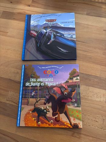 Lot de deux livres Disney (coco/cars3) tbe