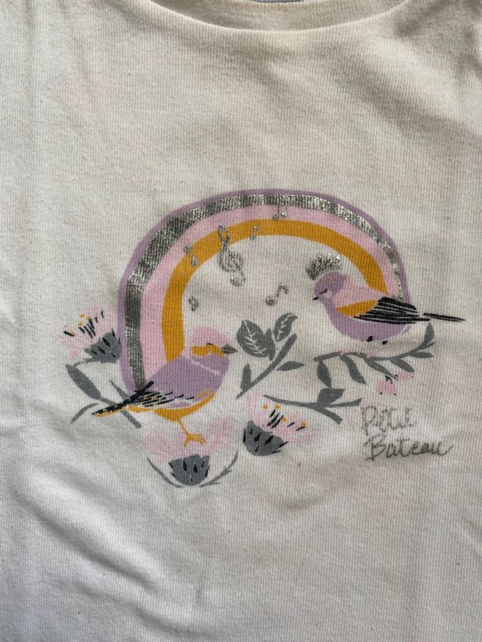 Lot de deux t shirts manches courtes tricot de peau petit bateau - photo numéro 4