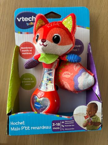 Vtech hochet Malo p’tit renardeau neuf emballé