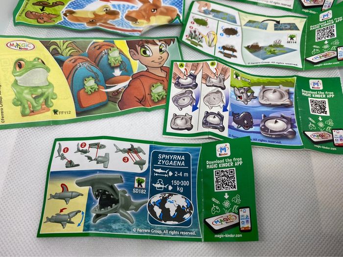 Lot de 7 natoons différentes séries kinder surprises figurine animaux - photo numéro 9