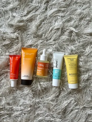 Lot de soins solaires et après-soleil – visage et cheveux