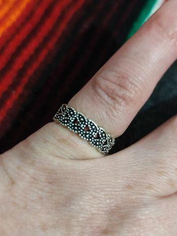 Bague fantaisie métal argenté