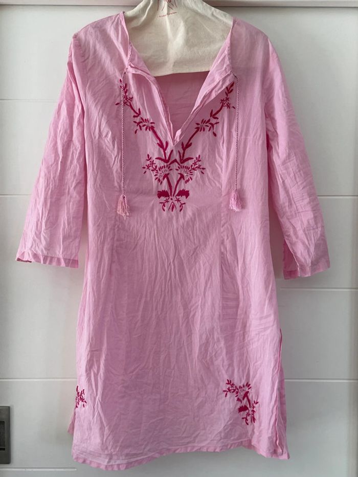 Jolie robe de plage rose ample 42 - photo numéro 6