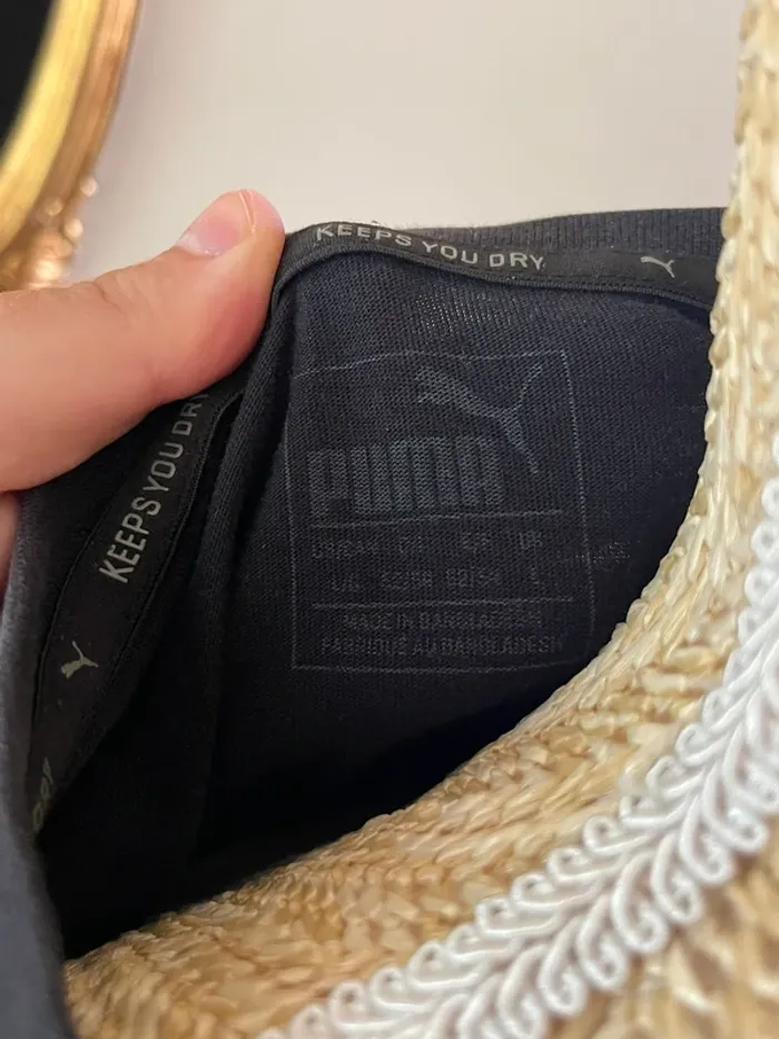 T-Shirt Puma - Taille M - Noir en coton - photo numéro 5