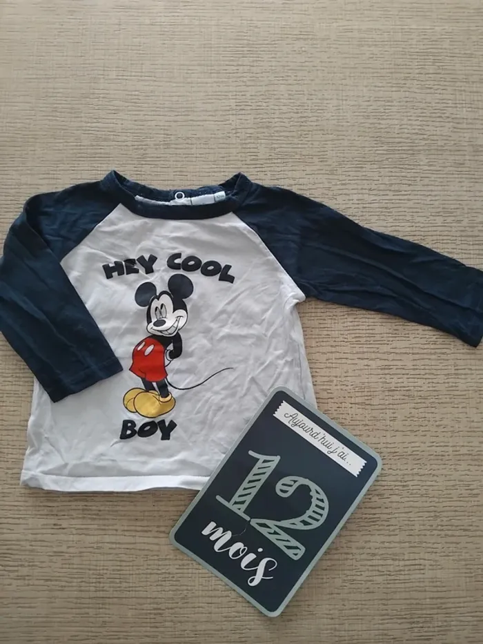 Haut manches longues 12 mois / 80 cm