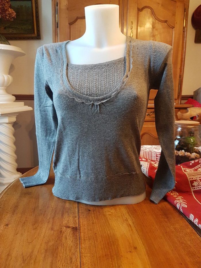 Pull gris 38