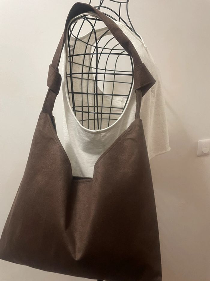 Sac Fourre-Tout marron Vintage, sac neuf - photo numéro 16