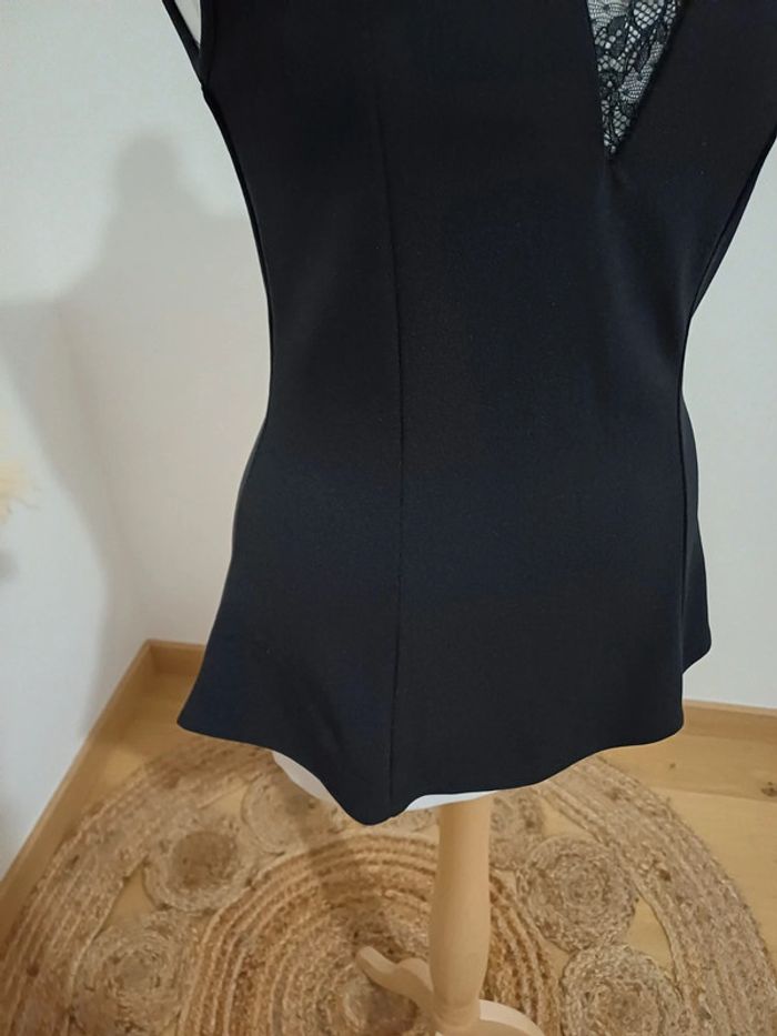 Top noir péplum chic Tout Feu Tout Femme taille XS 34 - photo numéro 5