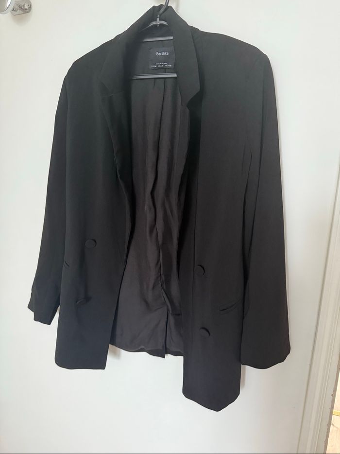 Blazer noir Bershka - photo numéro 4