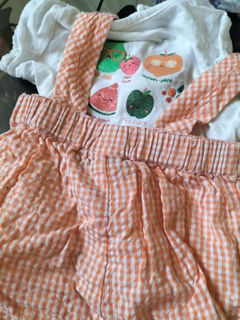 Ensemble Combi short + t shirt été sergent major 6 mois