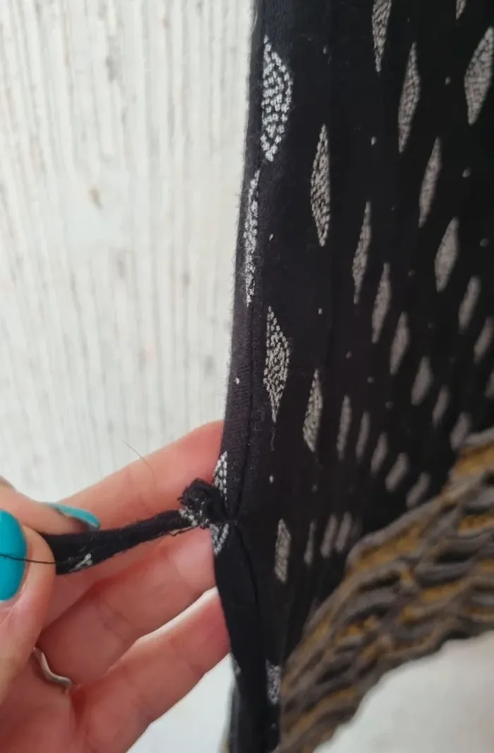 Robe été noir blanc jaune taille 40 gémo - photo numéro 5