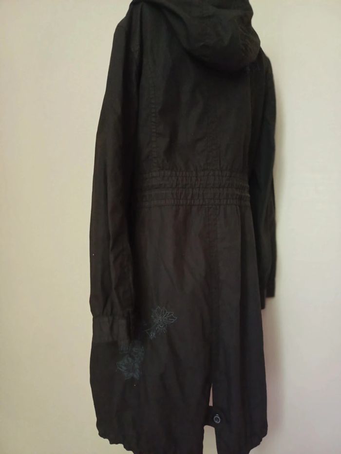 Trench femme noire à capuche - photo numéro 5