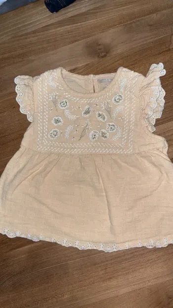 Blouse sans manche  beige orchestra 4 ans