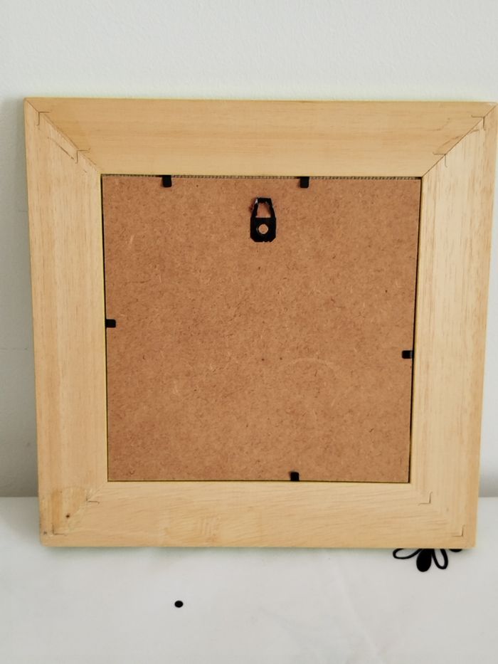 Cadre en bois vert caneva thème souris verte 23,5cmX23,5cm - photo numéro 2