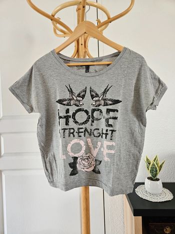 Tee-shirt gris taille 36 Jennyfer