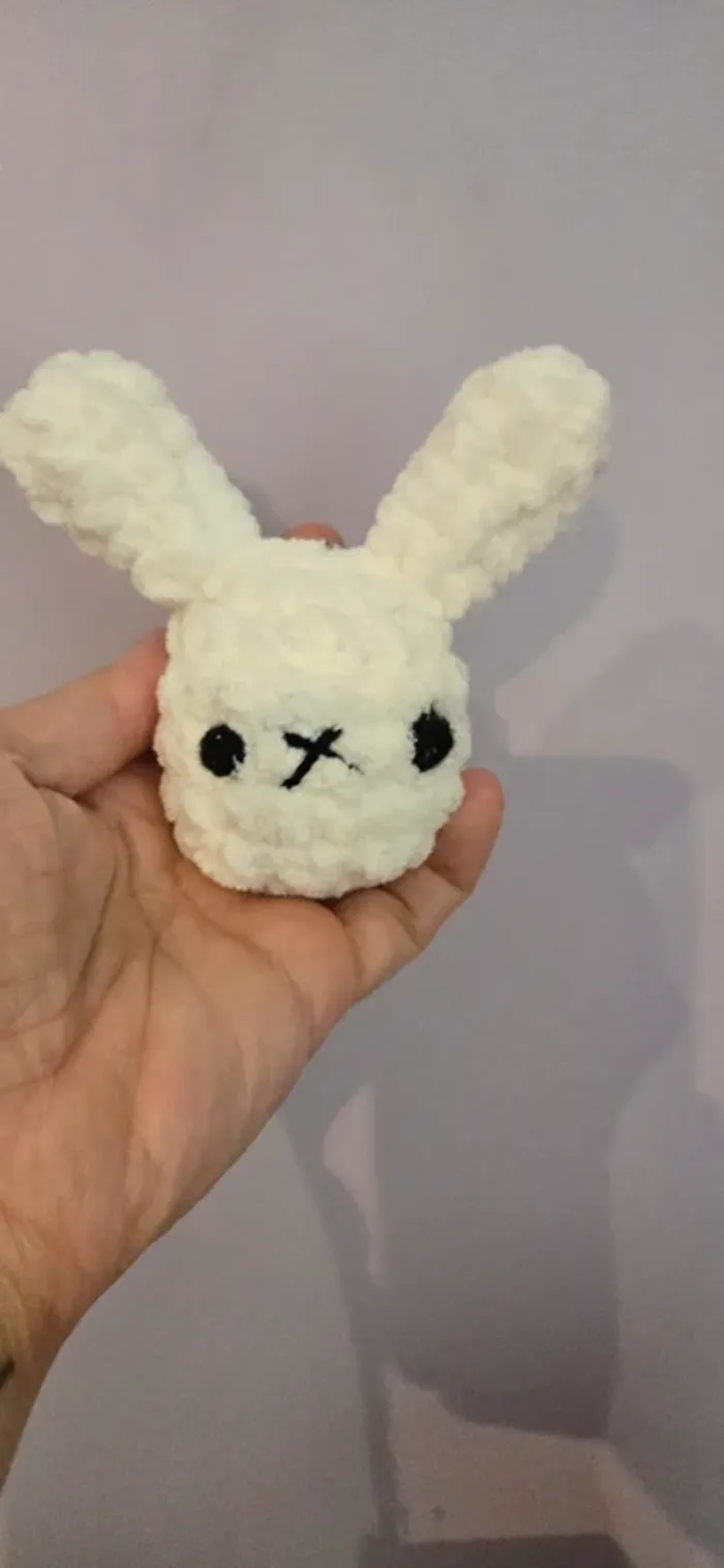 Porte clef tête lapin neuf - photo numéro 4