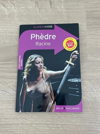 Livre Phèdre de Racine
