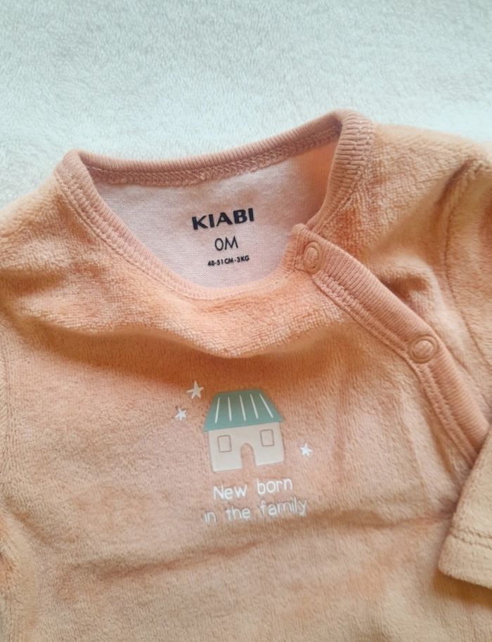 Pyjama velours garçon  0 mois Kiabi - photo numéro 3