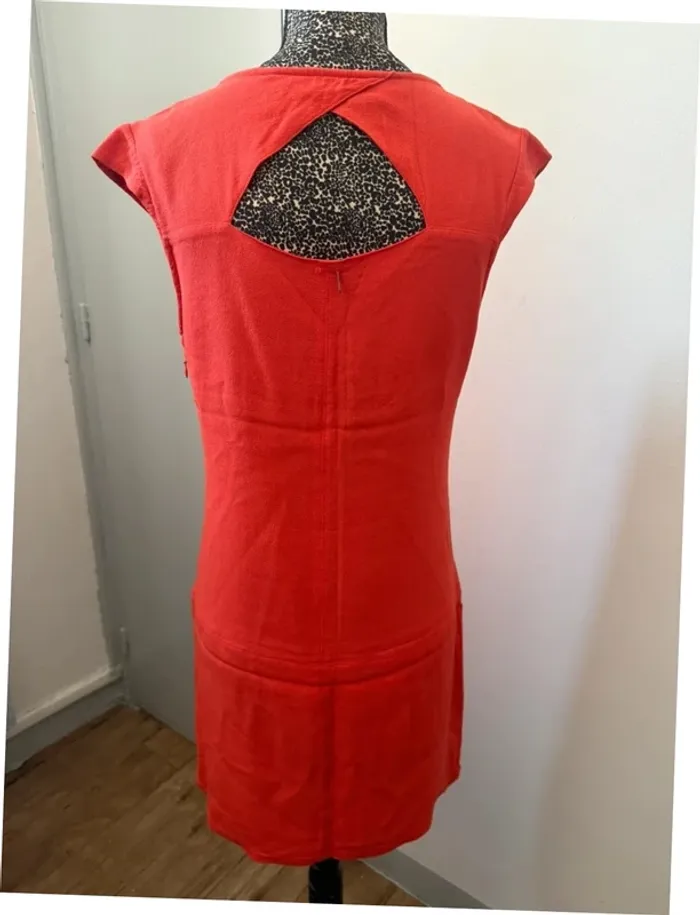 Robe IKKS rouge corail – Taille 36 - photo numéro 3