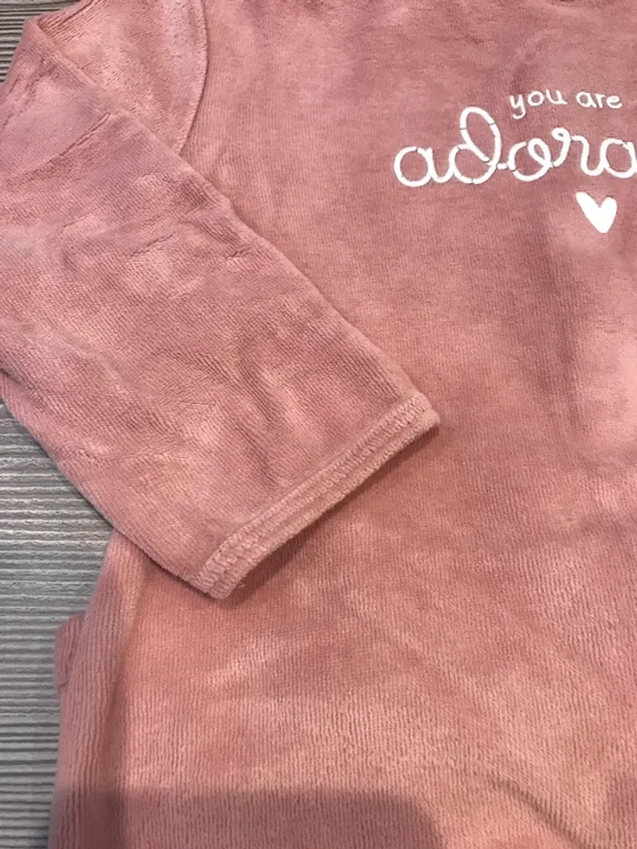 Pyjama velours rose 18 mois Kiabi 🌸 - photo numéro 5