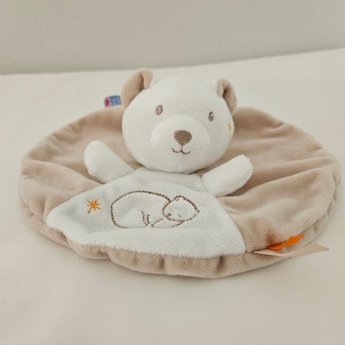 Doudou sucre d'orge ours polaire