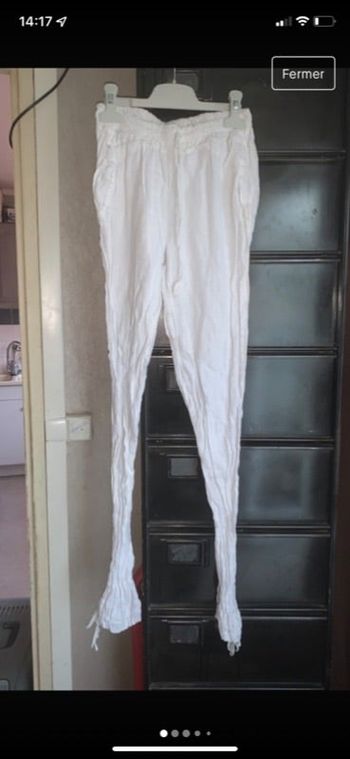 Pantalon femme lin