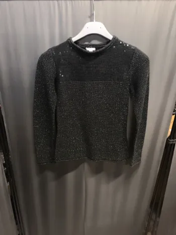 282337 pull noir argenté fille 12 ans orchestra