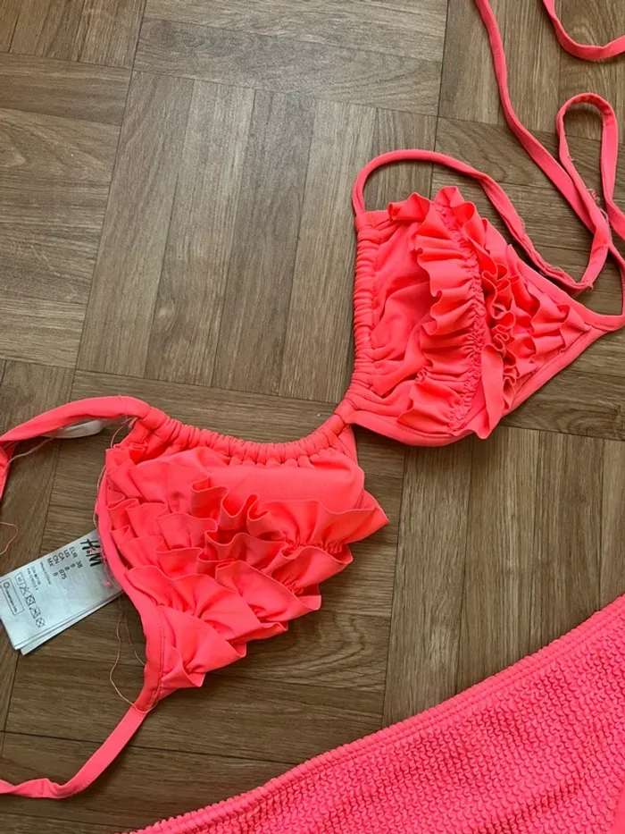 Maillot de bain 2 pièces rose H&M - photo numéro 4
