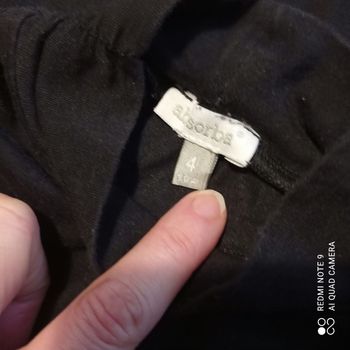 T-shirt noir col montant 4ans