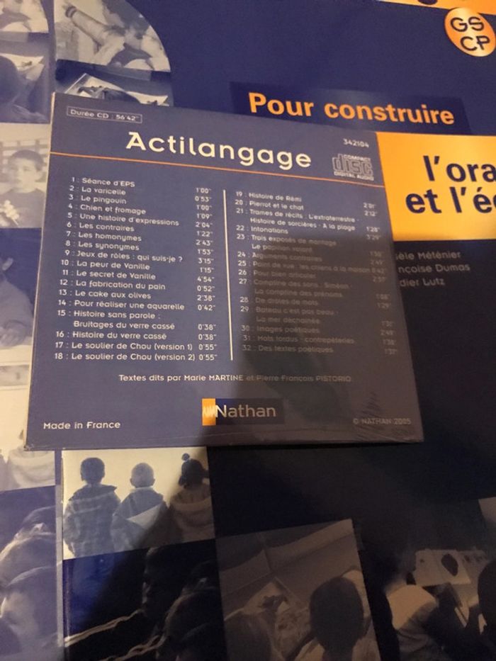 Actilangage GS CP pour construire l’oral et l’écrit Nathan - photo numéro 15