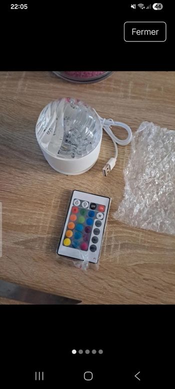 Veilleuse multicolore