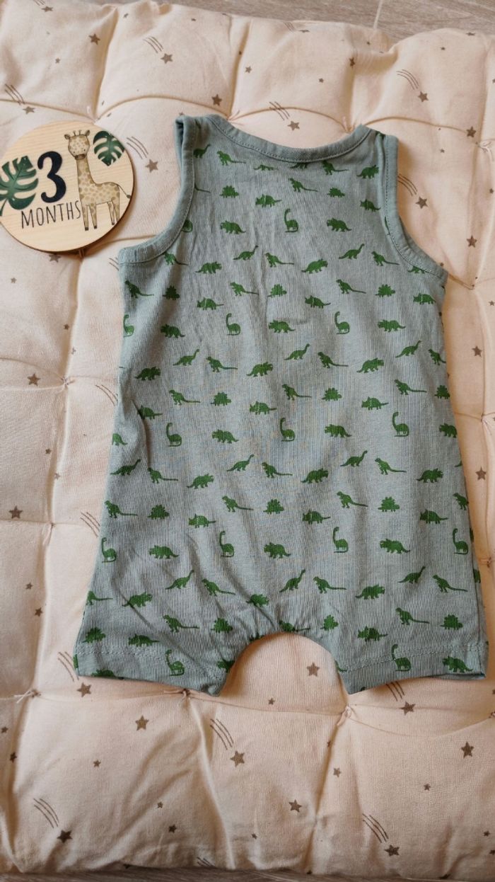 Combishort dinosaure bébé 3 mois - photo numéro 2