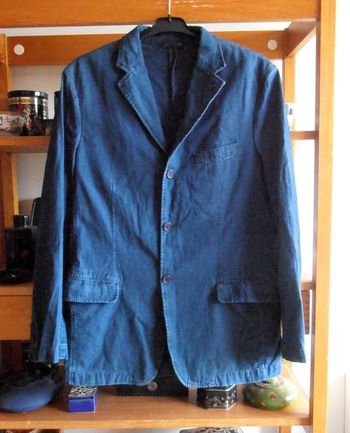 Veste homme, blazer bleu, New Man, taille XXL, 100% coton