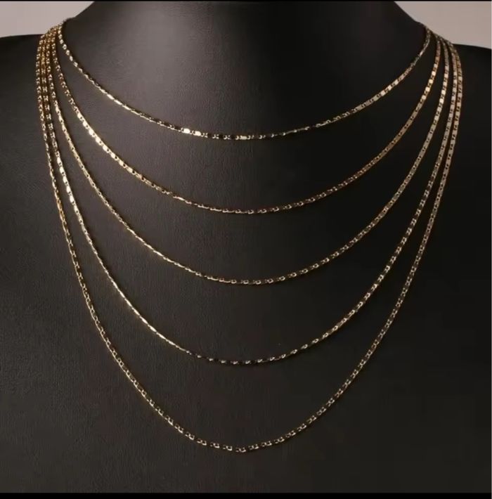 Collier plaqué or couleur 18K - bijou fantaisie - photo numéro 4