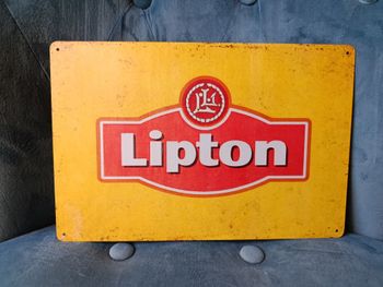 Plaque métal publicité Lipton  neuve 20x30cm