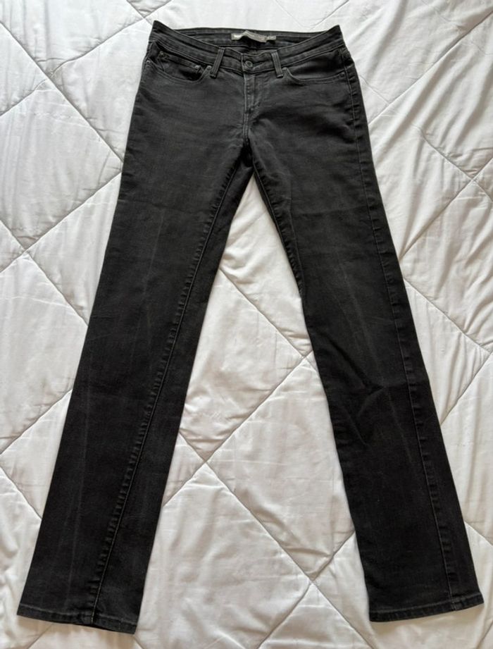 Jean Levi’s slight curve mid rise taille basse gris anthracite noir droit straight taille M/38 - photo numéro 2