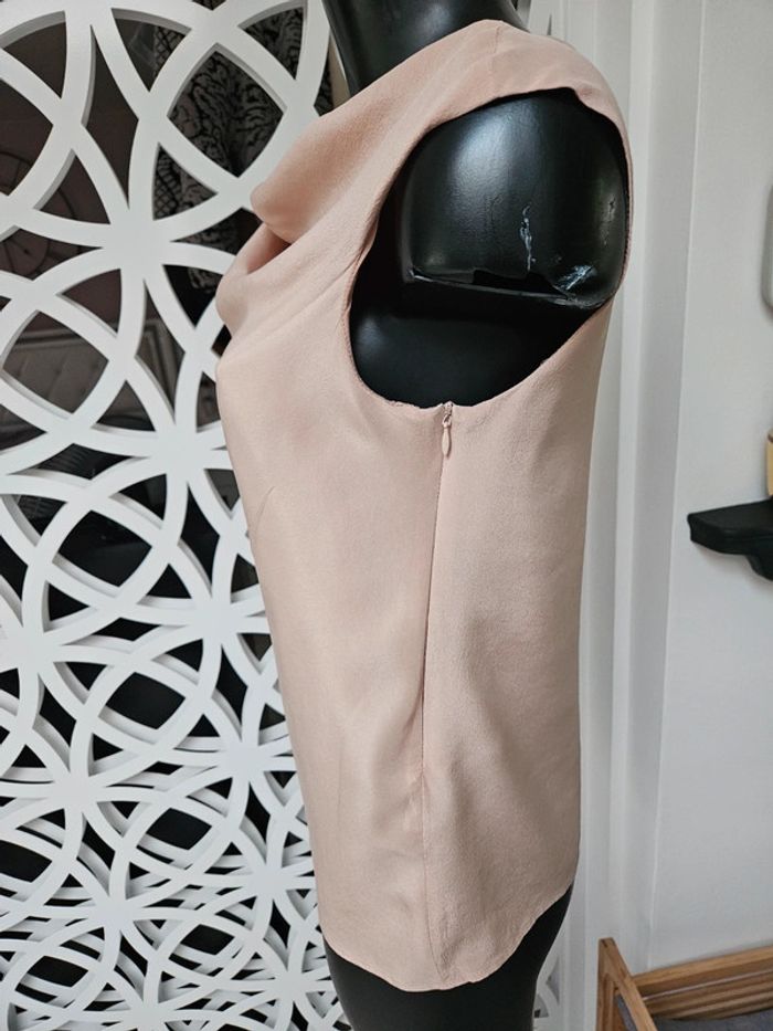 Max Mara blouse beige/rosée taille M - photo numéro 5